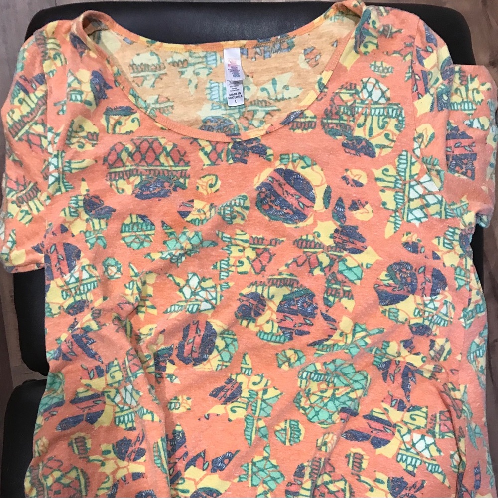 Orange LuLaRoe shirt